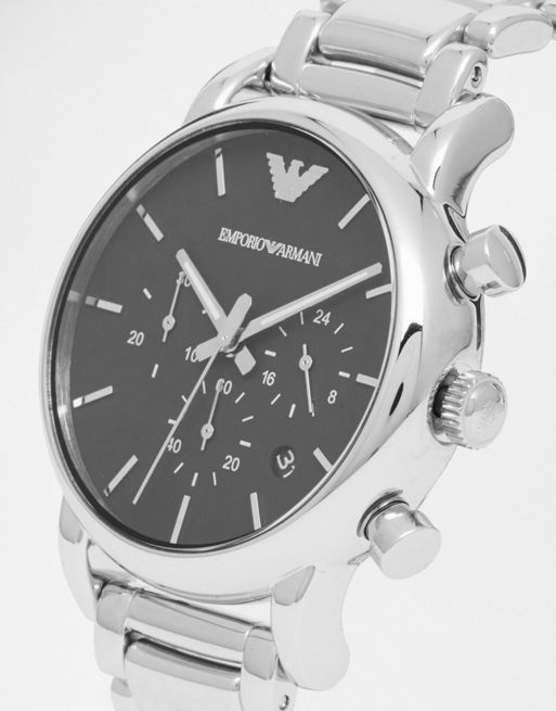 Emporio Armani Chronograph Stainless Steel Watch AR1853 | ASOS