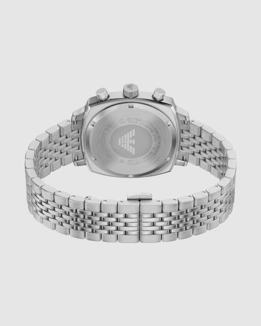 Emporio Armani Chronograph stainless steel watch in silver, 4 of 4