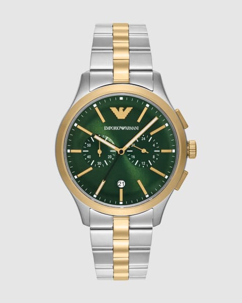 Emporio Armani Chronograph two-tone stainless steel watch in 2-tone - view 1