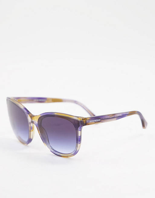 Emporio Armani chunky frame sunglasses