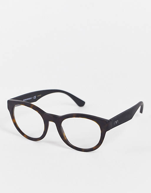 Emporio Armani clear lens glasses
