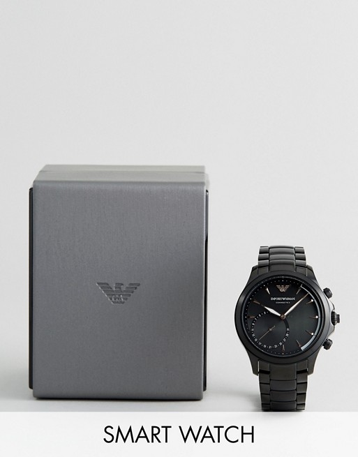 Emporio Armani Connected ART3012 Bracelet Hybrid Smart Watch In Black