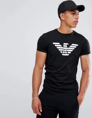 emporio armani crew neck t shirt black