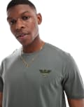 [Emporio Armani] Emporio Armani crew neck logo t-shirt in khaki (part of a set)-Green Chest 36 Climbing ivy