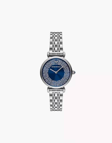 Emporio Armani – Damenuhr aus silberfarbenem Edelstahl mit zwei Zeigern, AR11627 - view 1
