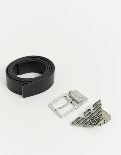 Emporio Armani Reversible Belt Gift Set Black