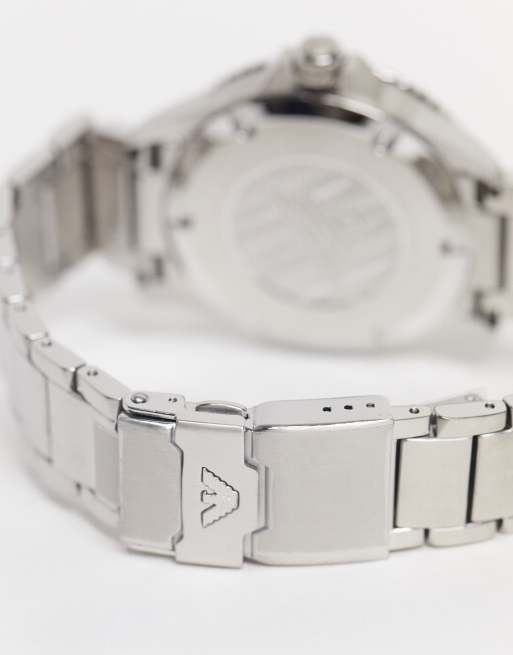 Emporio Armani - Dykker-armbåndsur til mænd i sølv , 2 af 4