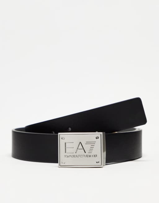 Emporio Armani EA& reversible belt in black