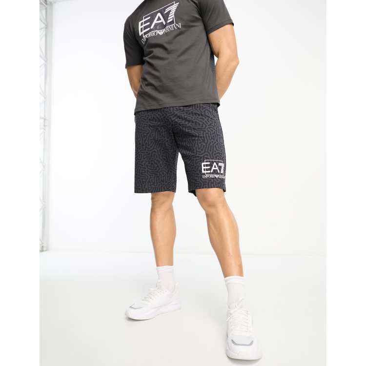 Ea7 on sale shorts grey