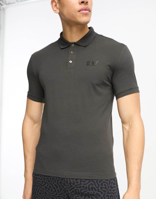 Emporio Armani – EA7 Core ID – Polohemd in Grau