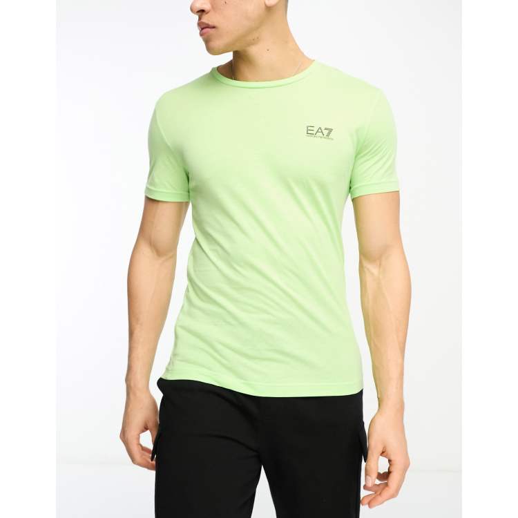 strække George Bernard Samtykke Emporio Armani EA7 core ID t-shirt in green | ASOS