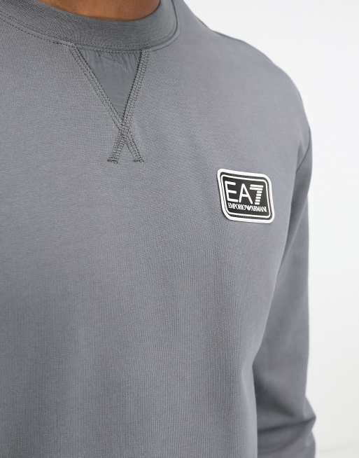 Ea7 sweatshirt clearance grey