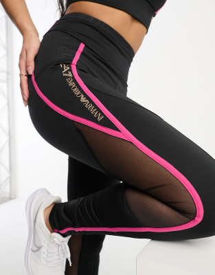 Ea7 Emporio Armani Leggings In Black | ModeSens