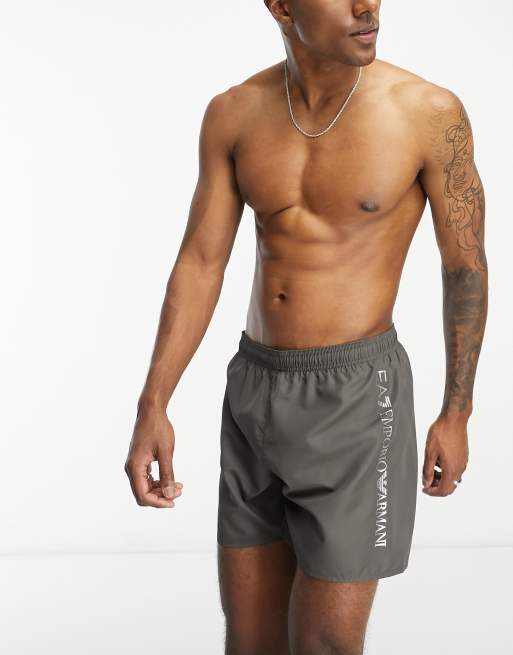 Grey armani shorts new arrivals