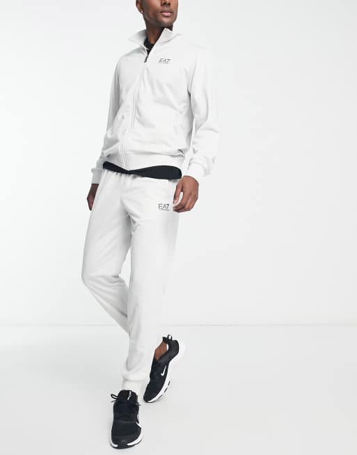 White cheap armani tracksuit