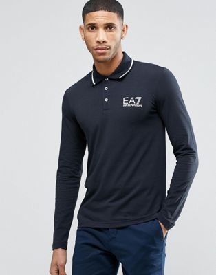 ea7 long sleeve polo shirt