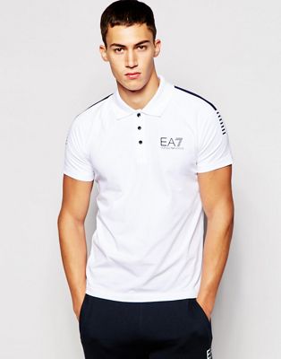 ea7 white polo shirt