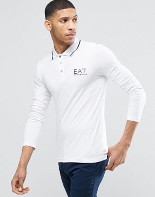 ea7 long sleeve polo shirt