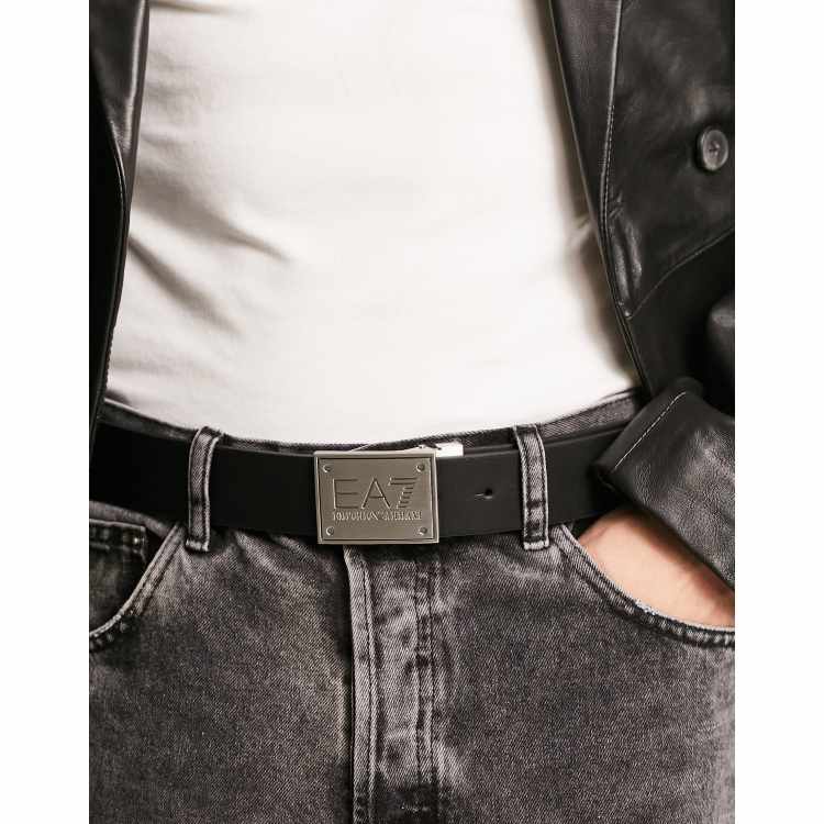 Emporio Armani EA7 reversible belt in black