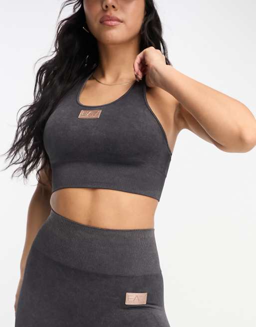 Bolongaro Trevor Sport ruched front strappy sports bra co-ord in