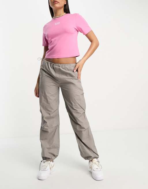 Emporio Armani EA7 T shirt crop top Rose ASOS