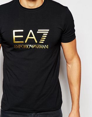 ea7 logo t shirt