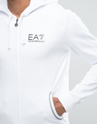 white ea7 hoodie