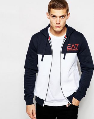 ea7 hoodie zip