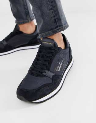 armani suede sneakers