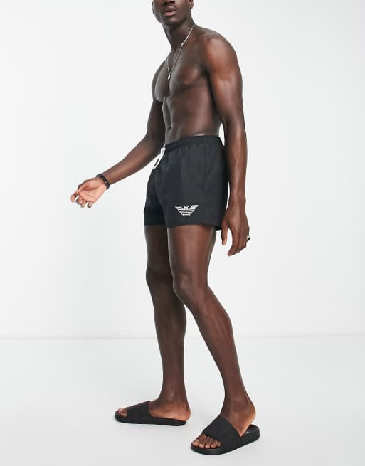 Emporio Armani - Essential - Pantaloncini da bagno neri , 4 di 4