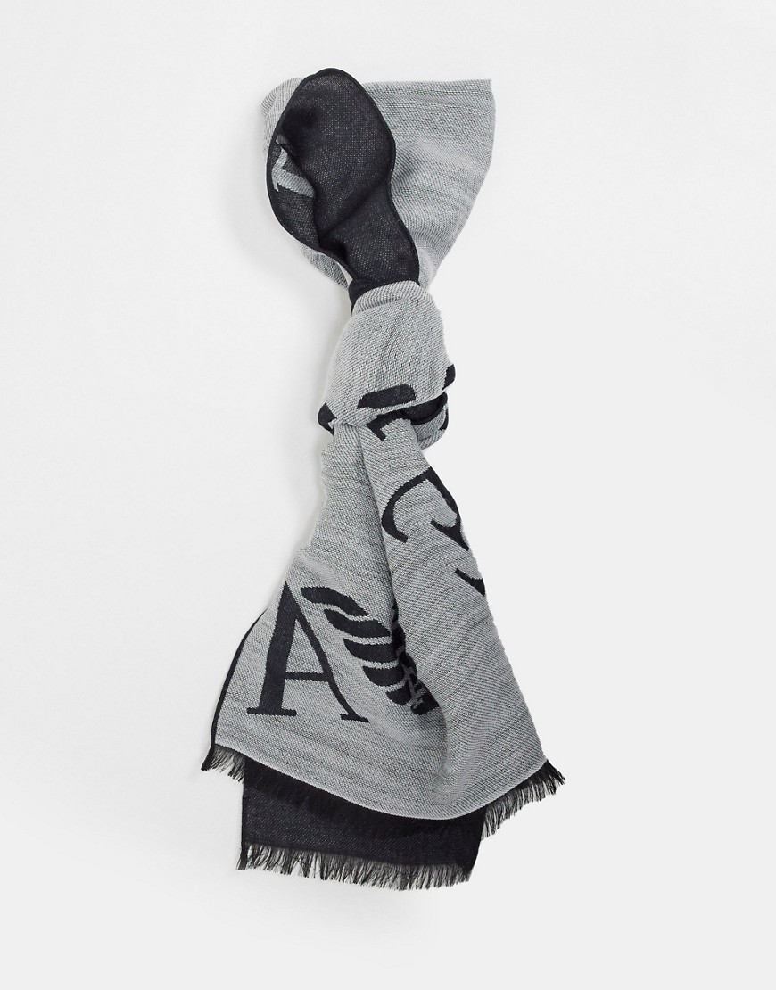 Emporio Armani - EVA - Sjaal met print in zwart