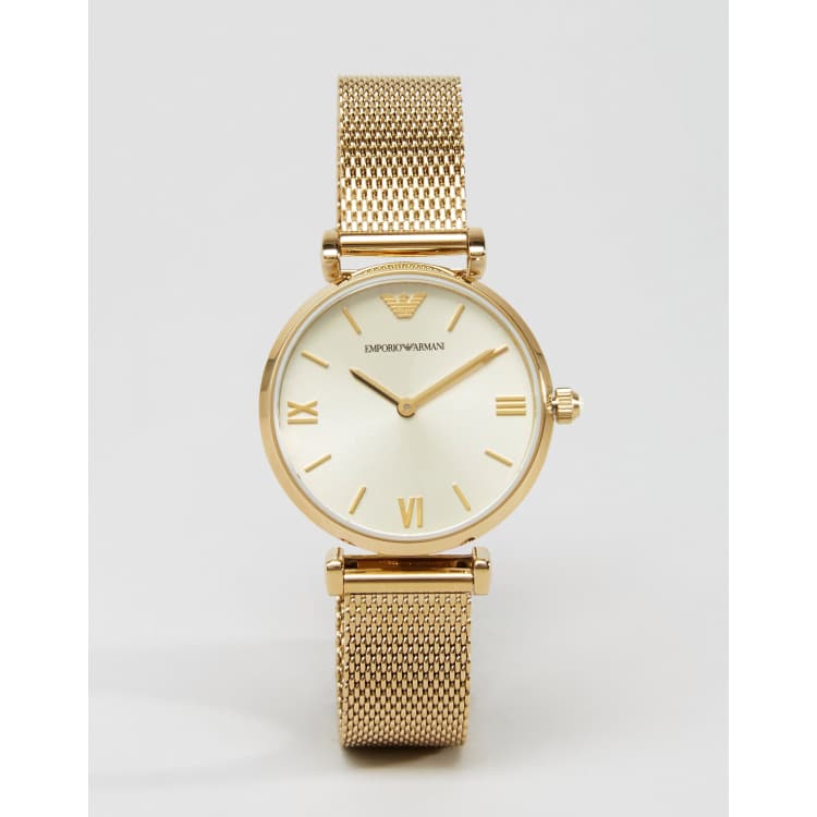 Emporio Armani Gold Mesh Gianni Watch AR1957