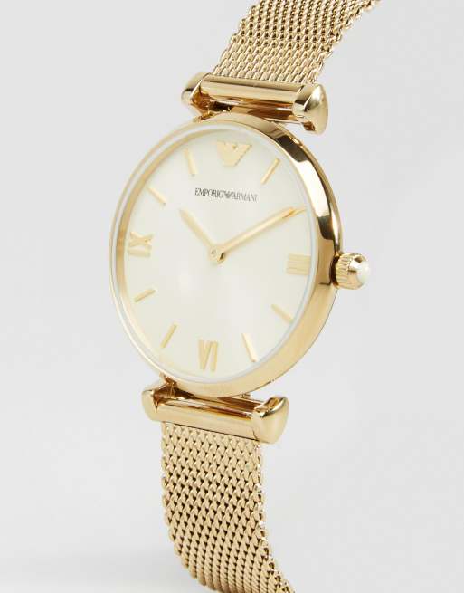 Emporio Armani Gold Mesh Gianni Watch AR1957