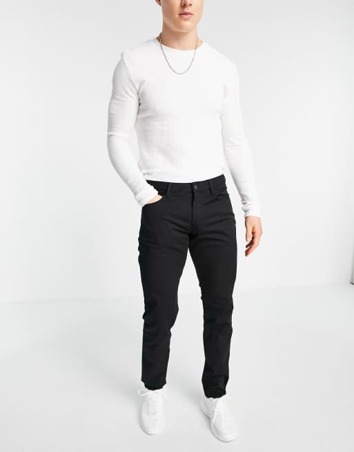 Emporio Armani – J06 – Czarne jeansy o dopasowanym kroju