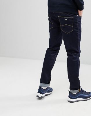 emporio armani j06 slim fit jeans navy