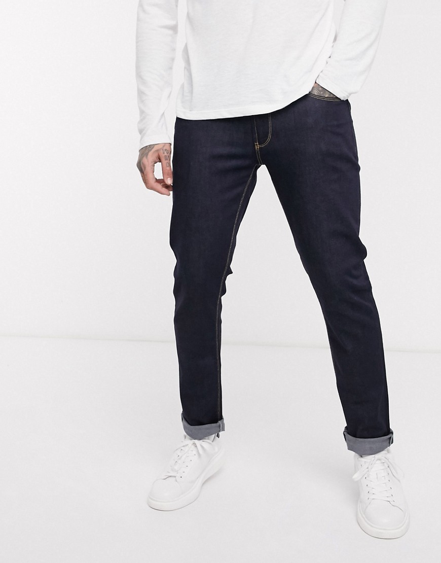 Emporio Armani – J06 – Slim jeans i mörk tvätt-Blå