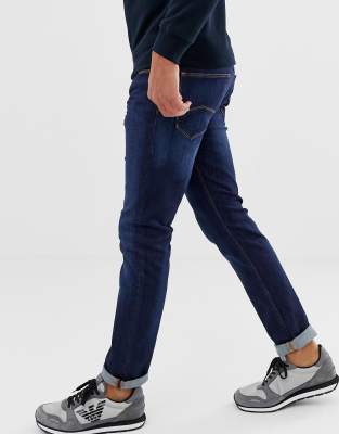 emporio armani j06 slim fit jeans navy