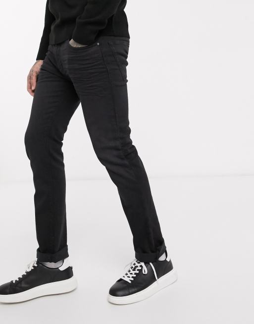 kartoffel Papua Ny Guinea sammensatte Emporio Armani J45 regular fit jeans in black wash | ASOS