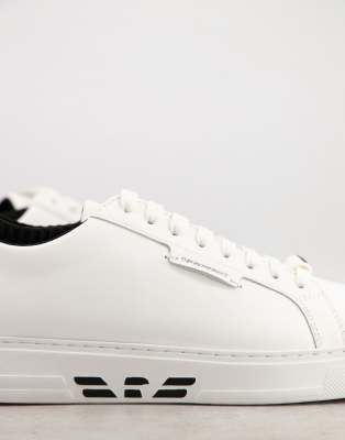 armani white trainers