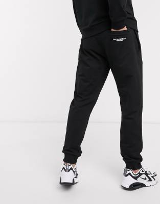 emporio armani black joggers