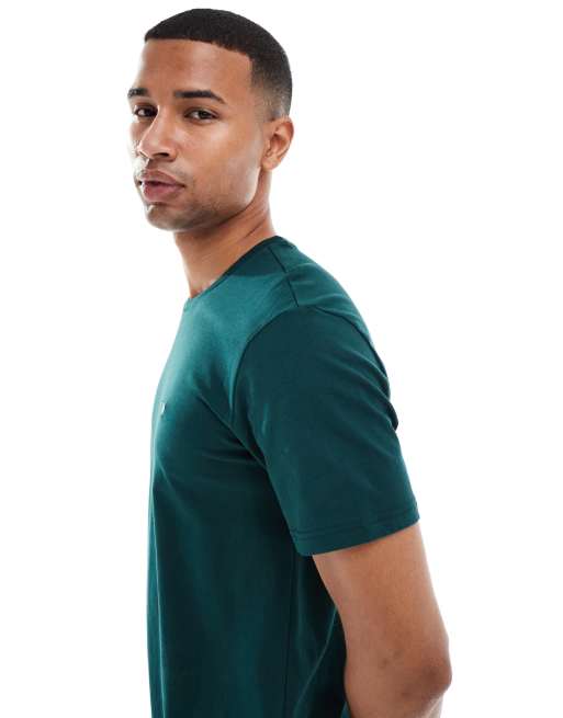 Emporio Armani logo jersey pyjama set in green and navy, 4 of 4