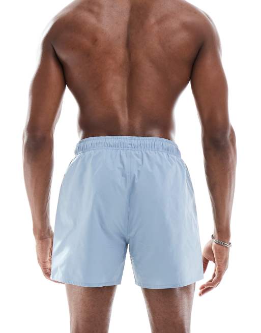 Emporio Armani logo swim shorts in light blue, 2 of 4