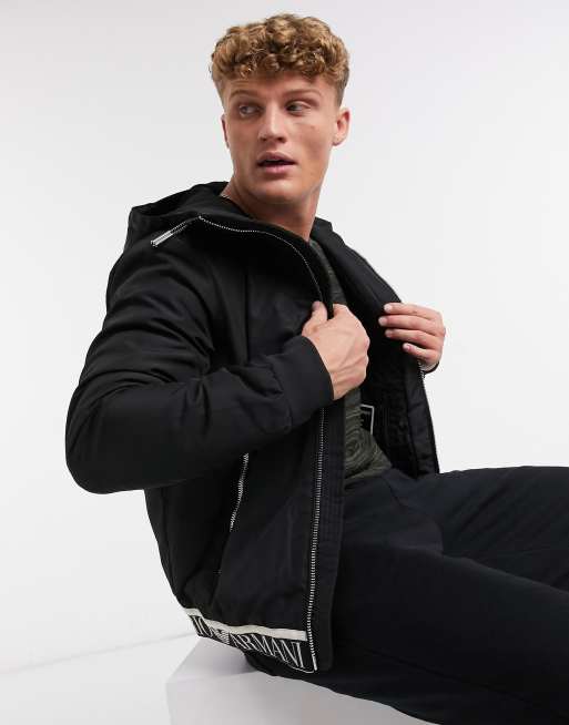 Emporio armani hooded on sale jacket