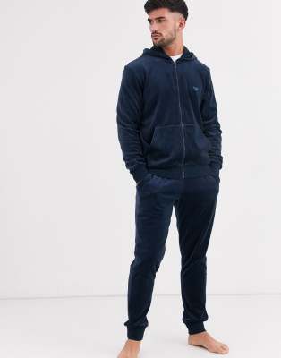 armani velour tracksuit