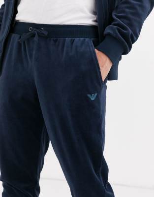 armani velour tracksuit mens