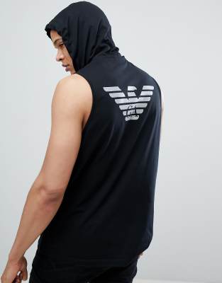 armani sleeveless hoodie