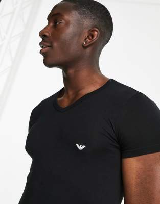 emporio armani crew neck t shirt black