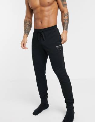 emporio armani black joggers