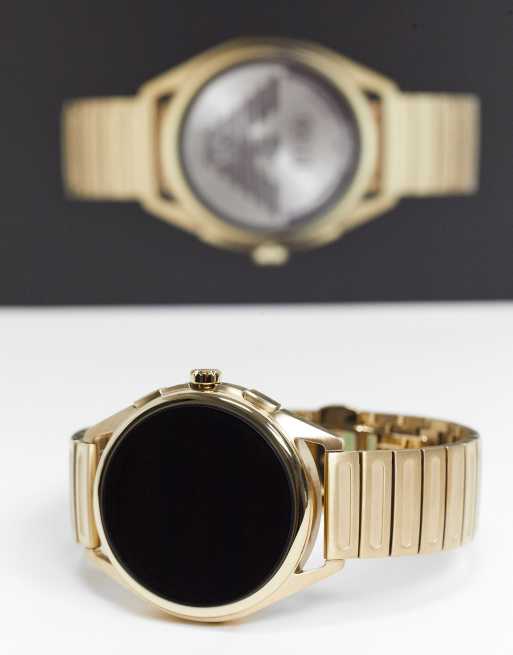 Emporio armani deals smartwatch gold