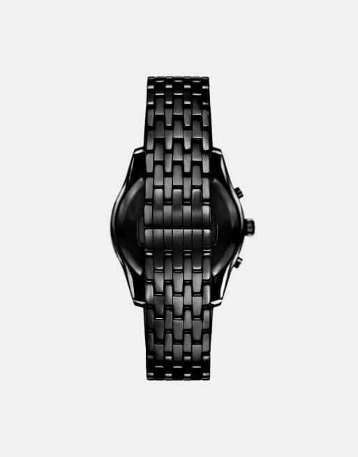 Emporio Armani Men's chronograph black ceramic watch in black, 2 of 2
